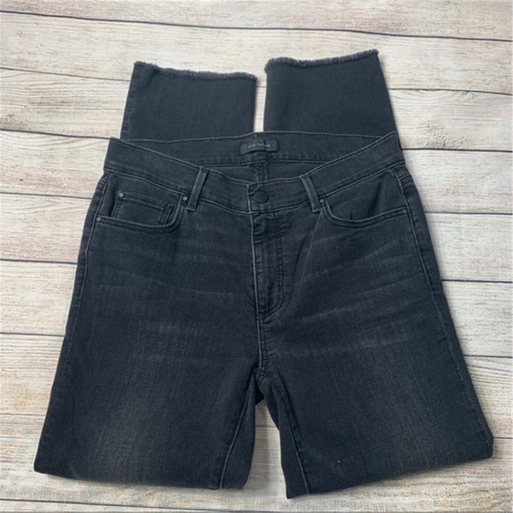 slim crop rawjeans